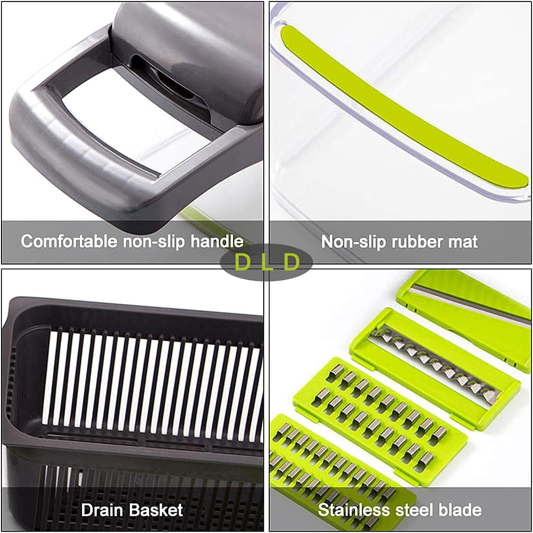 Revolutionize Your Cooking with the 11-in-1 Multi-Function Vegetable and Fruit Chopper – The Ultimate Kitchen Companion for Effortless Meal Prep!