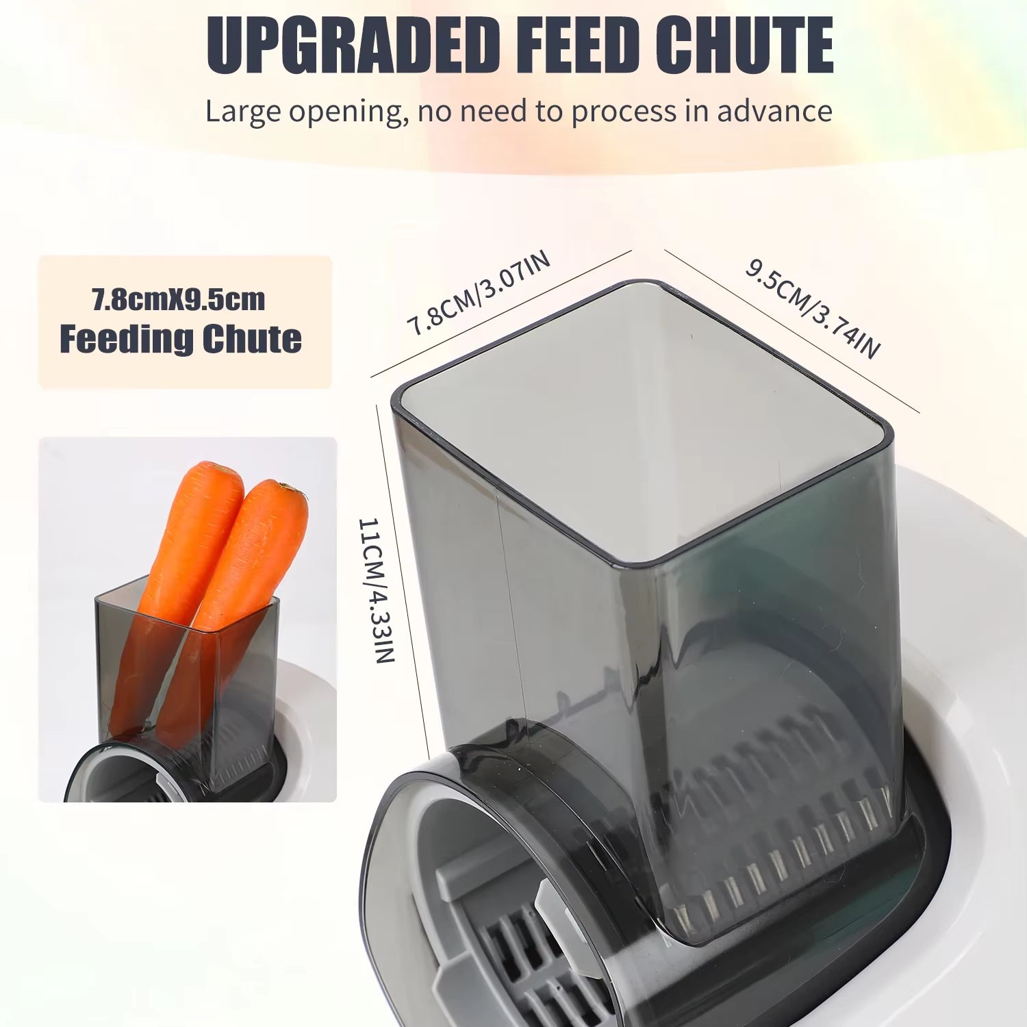 Elevate Your Cooking with the Ultimate Electric Cheese Grater & Vegetable Slicer - Perfect for Effortless Salads and Freshly Cut Fruits!