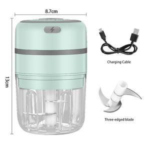 Revolutionize Your Cooking with the Compact Cordless Electric Garlic Press!