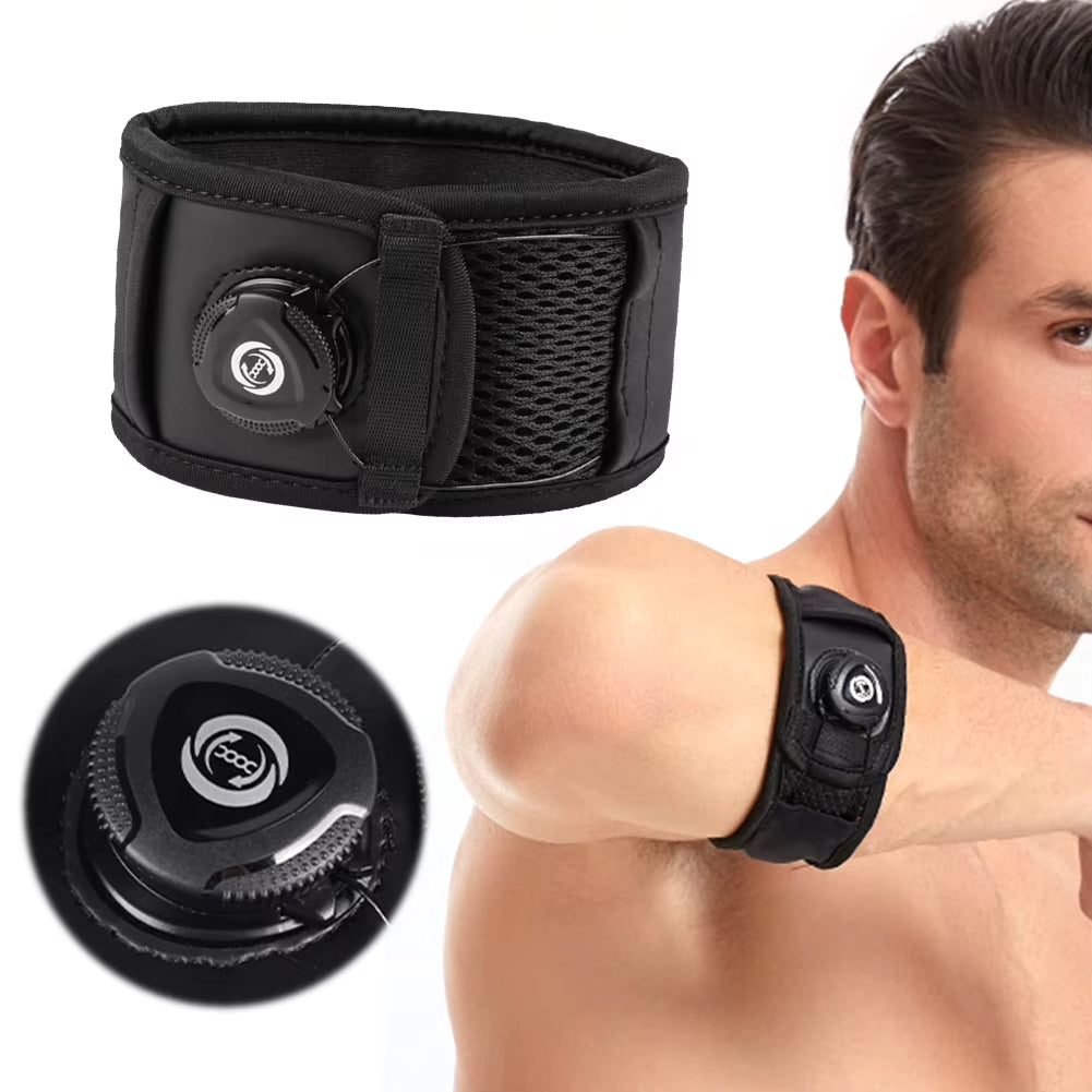 Premium Adjustable Elbow Brace for Tennis and Golf - Breathable Arm Support with Non-Slip Design