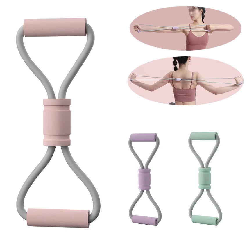 Transform Your Workout with the Figure 8 Resistance Bands - Versatile Multi-Function Elastic Bands for Home Gym, Training, and Stretching