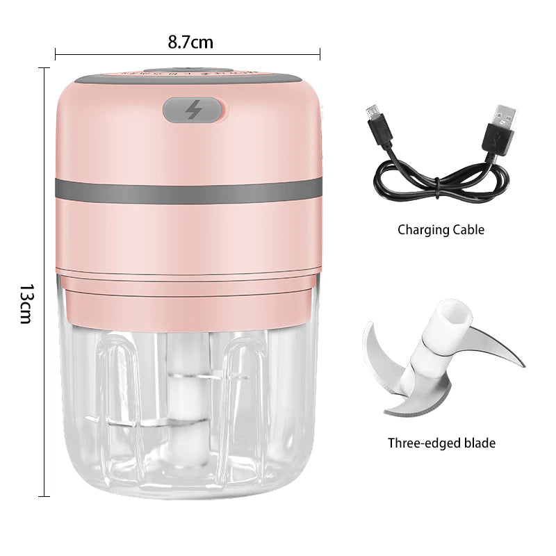 Revolutionize Your Cooking with the Compact Cordless Electric Garlic Press!