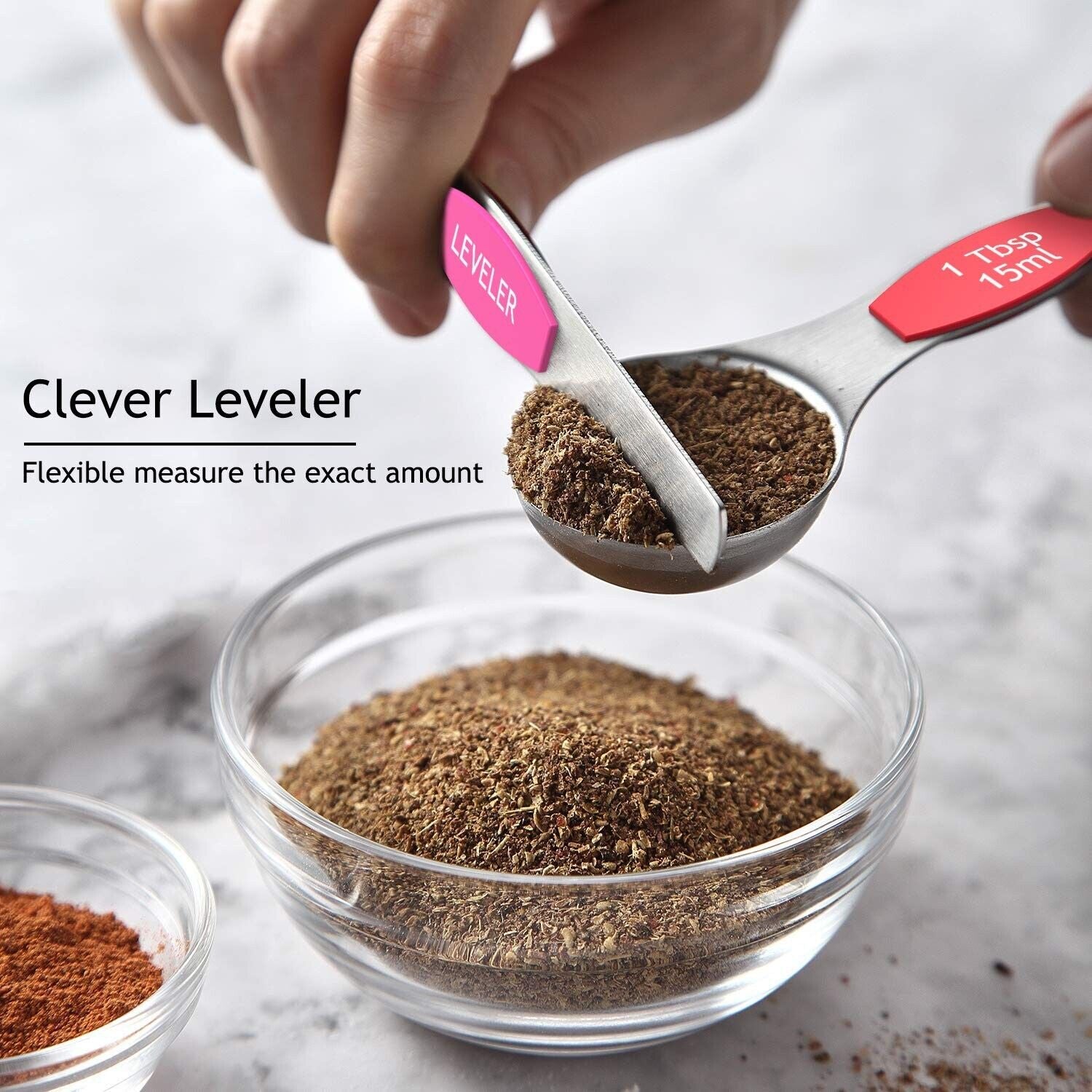 Precision in Every Scoop: Wildone 16-Piece Stainless Steel Measuring Cups and Magnetic Spoons Set for Culinary Mastery