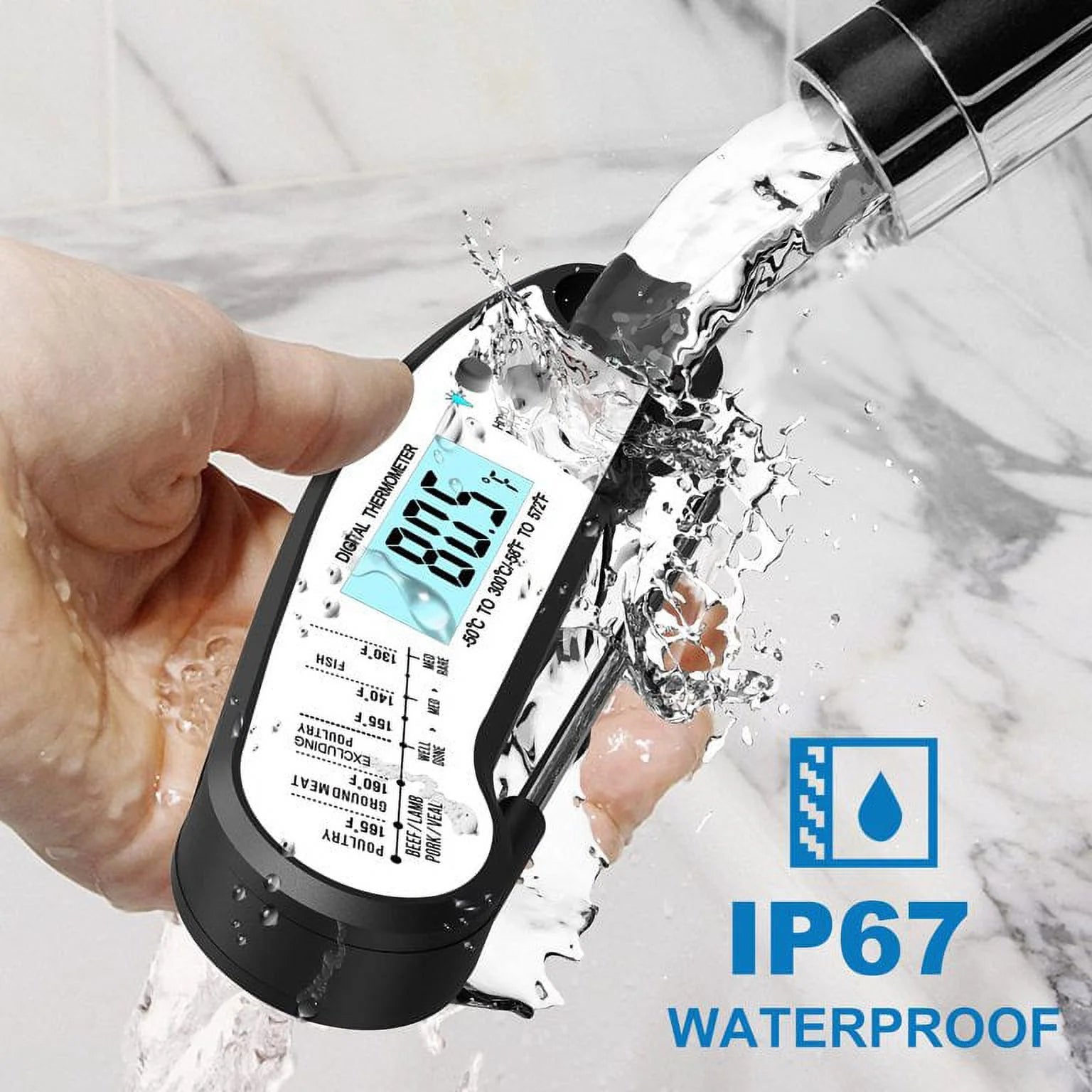 Revolutionize Your Cooking with the Ultimate Instant Read Meat Thermometer – Quick, Accurate, and Waterproof Grill Accessory for Perfect BBQ Every Time