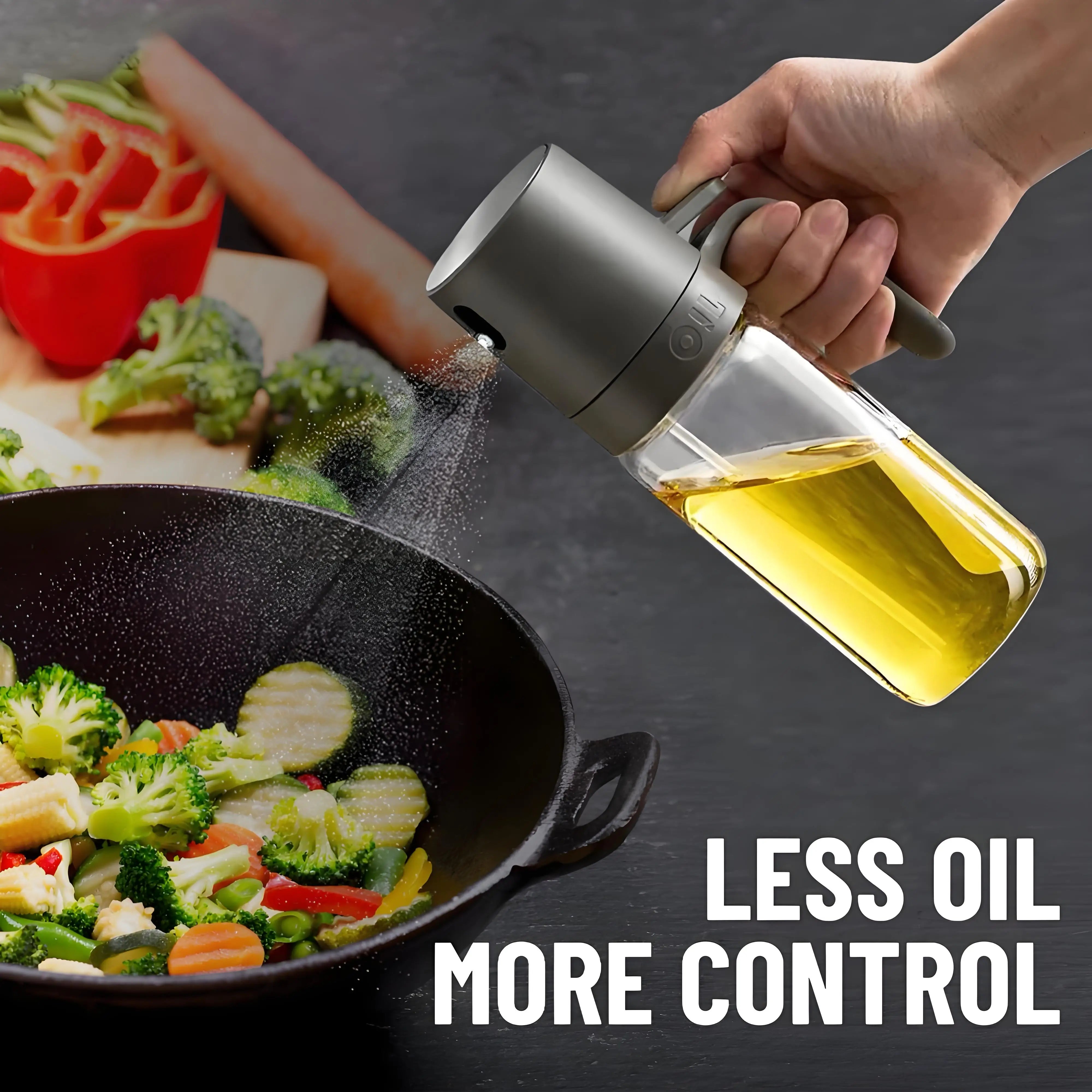 Elevate Your Cooking with the 250ml Heat-Resistant Glass Oil Mister Spray Bottle - Perfect for Healthy Salads, BBQ, and Roasting!