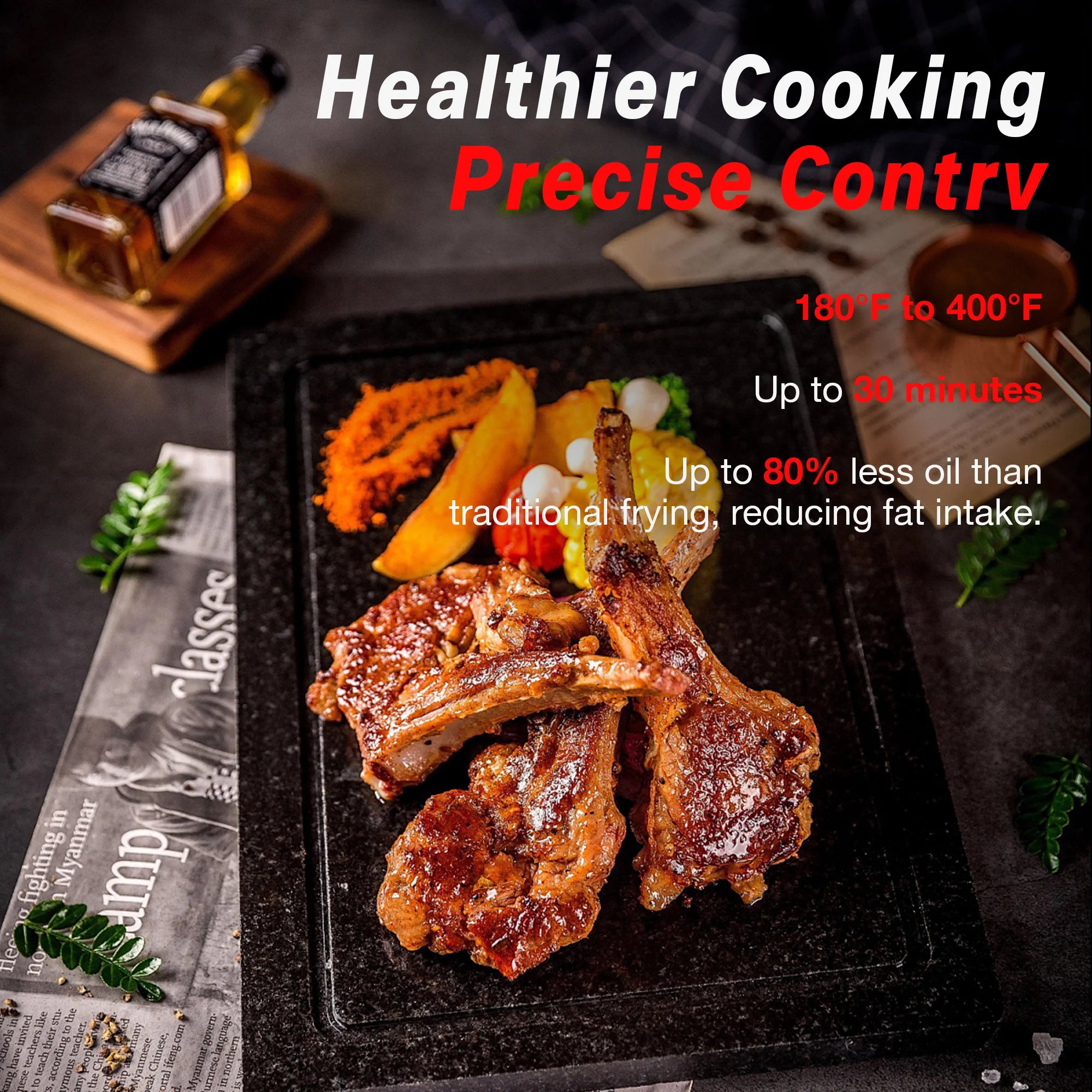 Revolutionize Your Cooking with Our 6 Quart Air Fryer – Oil-Free 12-in-1 Multi-Cooker for Healthy Meals at Home!