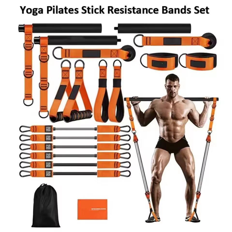 Ultimate Pilates Bar Kit with Resistance Bands - Transform Your Home Workouts with Multifunctional Strength Training & Yoga Equipment
