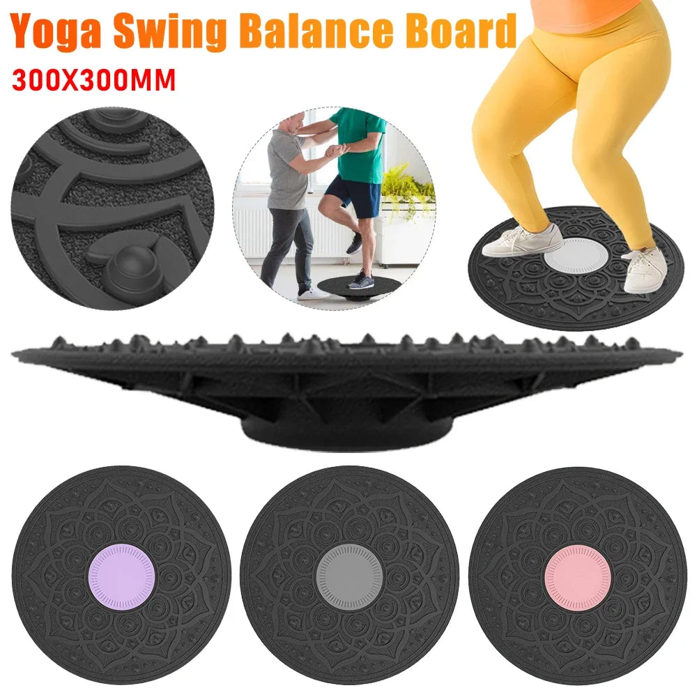 Wobble Balance Board - Non-Slip Yoga Swing Balance Trainer for Comprehensive Full Body Workouts
