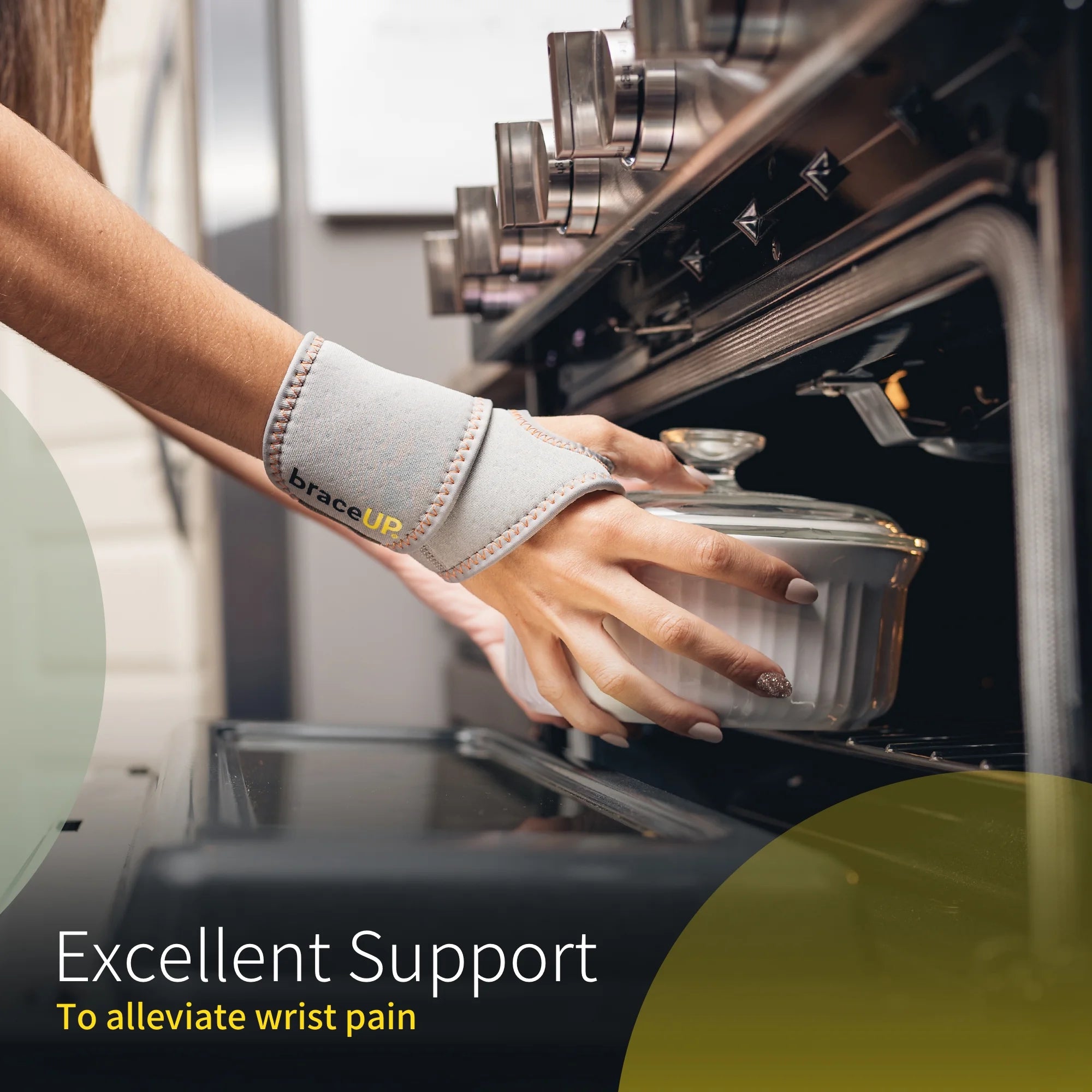 Premium Adjustable Wrist Support - One Size Fits All in Sleek Silver