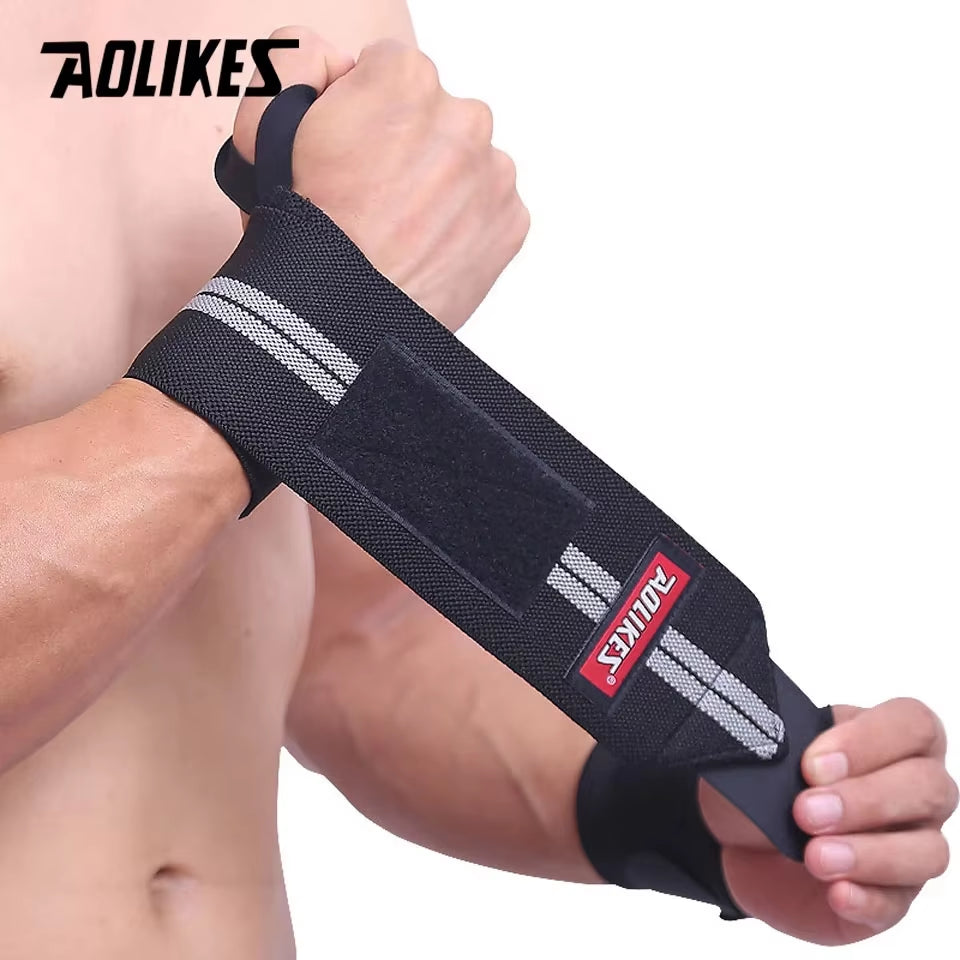 Elevate Your Performance with AOLIKES Adjustable Wrist Support - Perfect for Weightlifting, Crossfit, and More!