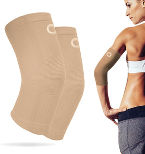 Elbow Compression Support Sleeves (1 Pair) - Advanced Relief for Tendonitis, Arthritis, and Sports Injuries