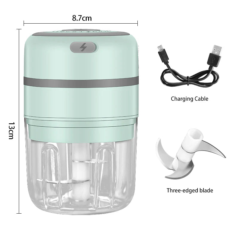 Revolutionize Your Cooking with the Compact Cordless Electric Garlic Press!