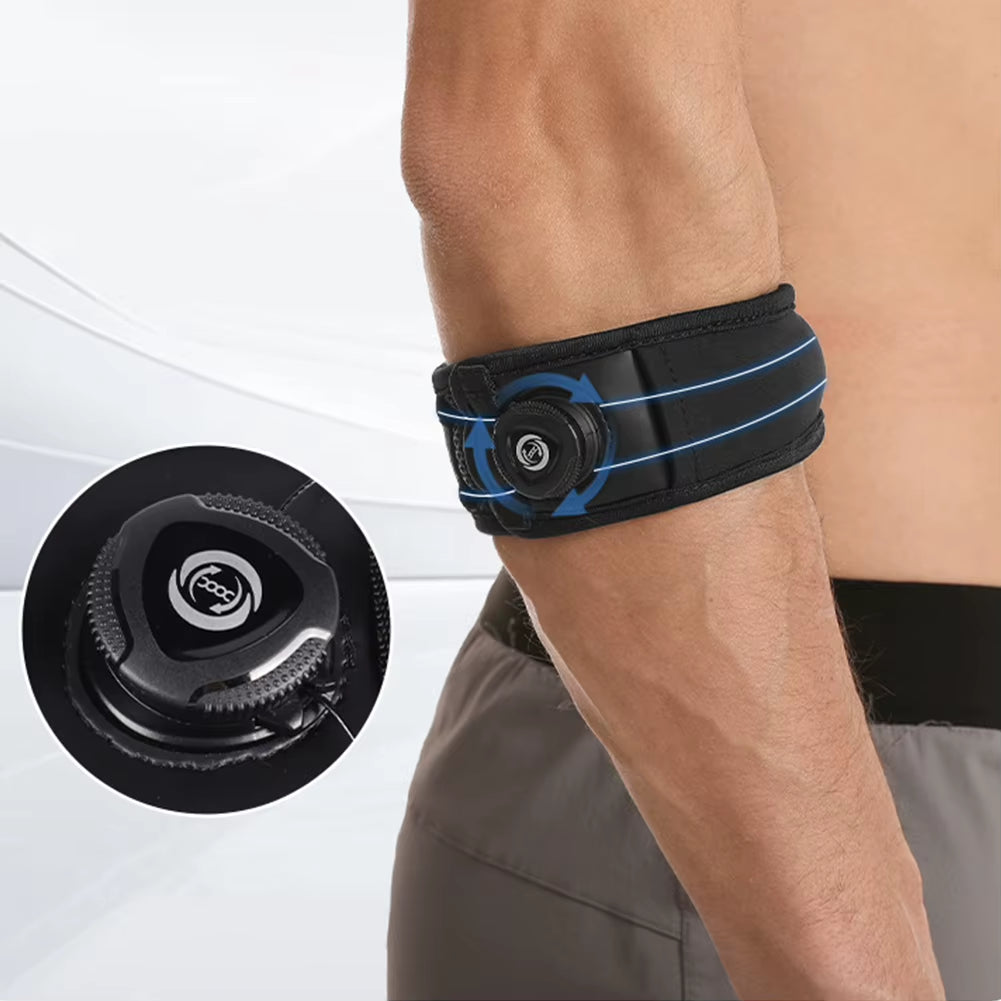 Premium Adjustable Elbow Brace for Tennis and Golf - Breathable Arm Support with Non-Slip Design