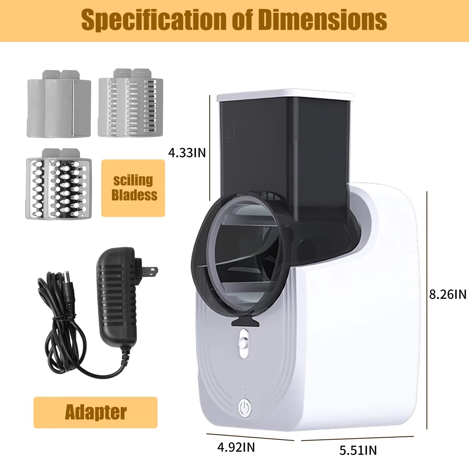 Elevate Your Cooking with the Ultimate Electric Cheese Grater & Vegetable Slicer - Perfect for Effortless Salads and Freshly Cut Fruits!