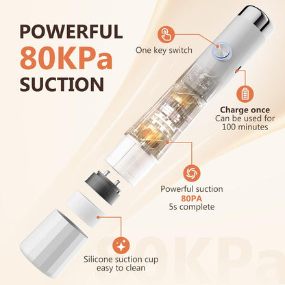 Vacuum Sealer for Food (Compact Vacuum Sealers+ 40 Reusable Vacuum Bags), Powerful Handheld Vacuum Sealer for 10X Preservation & Fresh.