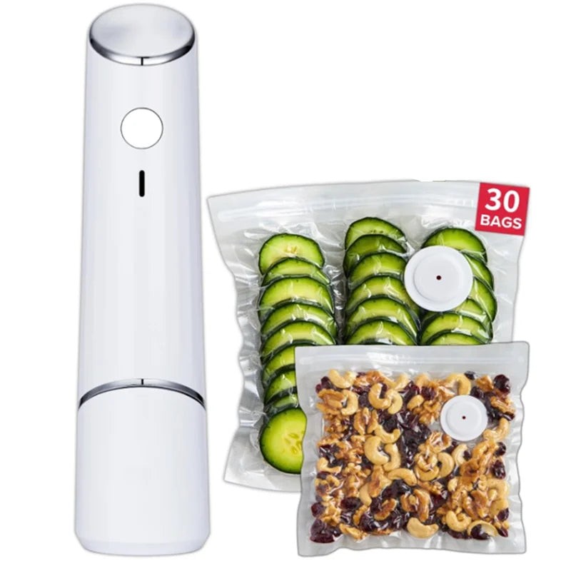 M14K-1SET Compact Vacuum Sealer for Food: Seal Meal Saver, Portable Food Sealer, Powerful Handheld Vacuum Sealer Machine