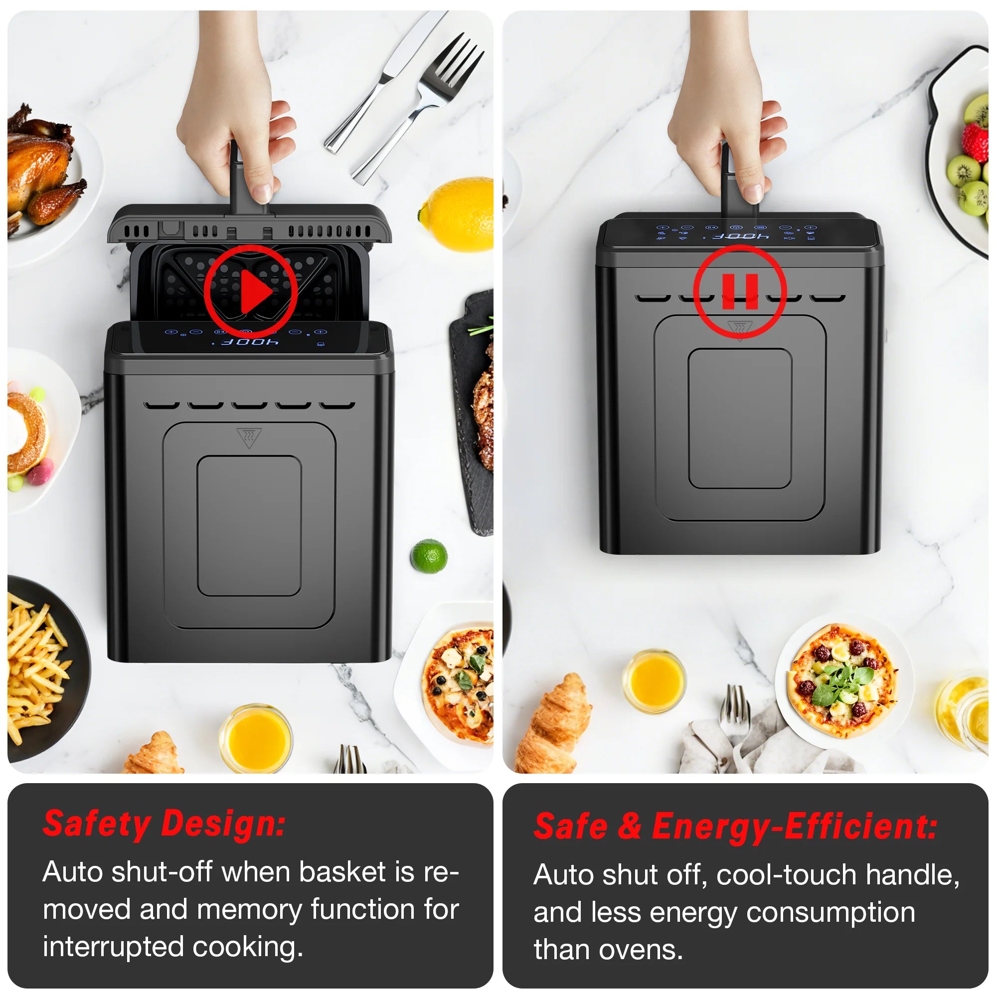 Revolutionize Your Cooking with Our 6 Quart Air Fryer – Oil-Free 12-in-1 Multi-Cooker for Healthy Meals at Home!