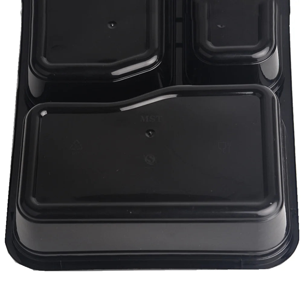 Ultimate 3 Compartment Meal Prep Containers - 36 Oz Plastic Food Storage Solution with Lids, 20 Pack for On-the-Go Convenience