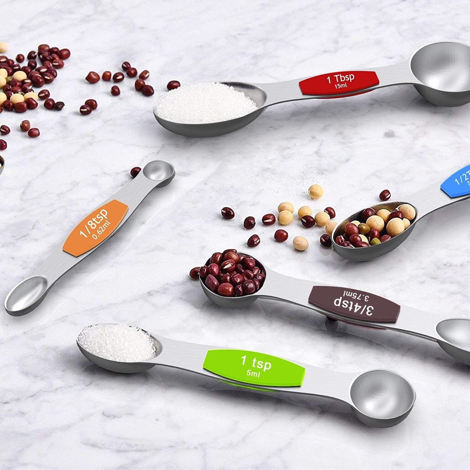 Precision in Every Scoop: Wildone 16-Piece Stainless Steel Measuring Cups and Magnetic Spoons Set for Culinary Mastery