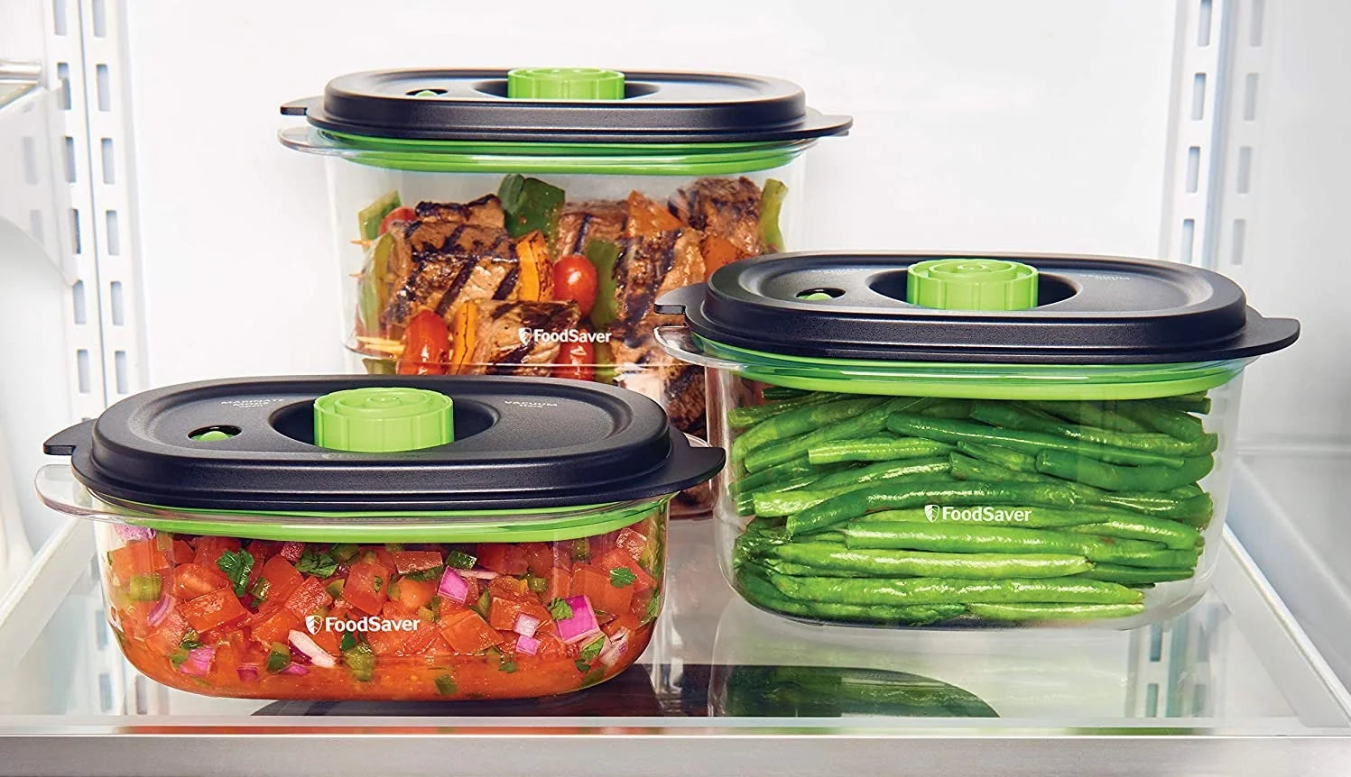Ultimate Freshness & Flavor: 3, 5, and 8-Cup FoodSaver Preserve & Marinate Container Set