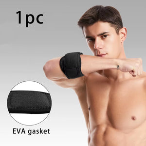 Premium Adjustable Tennis Elbow Support Brace - Essential Guard Pads for Golfer's Elbow and Lateral Pain Relief