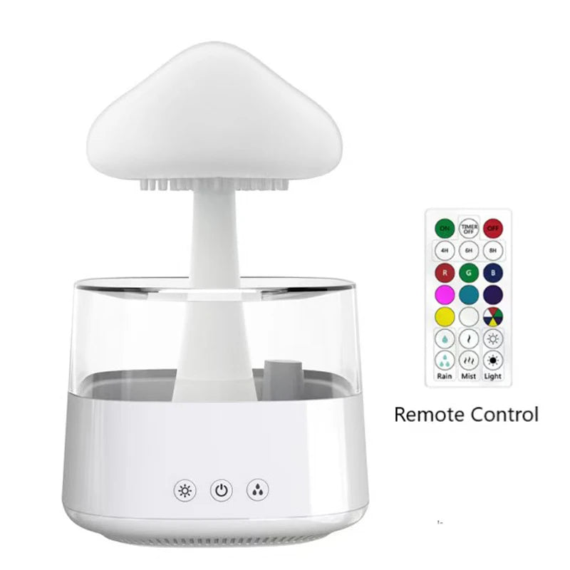 Transform Your Space with the Mushroom Rain Air Humidifier - Aroma Diffuser & Colorful Night Light for Ultimate Relaxation!
