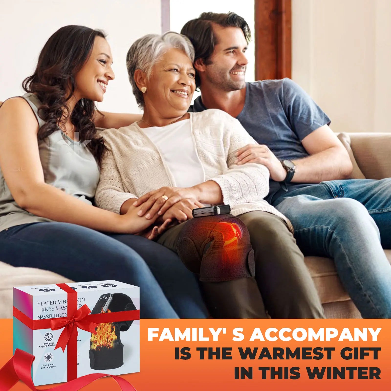 Recharge and Revitalize with the 3-in-1 Electric Heated Vibration Knee Massager for Instant Pain Relief