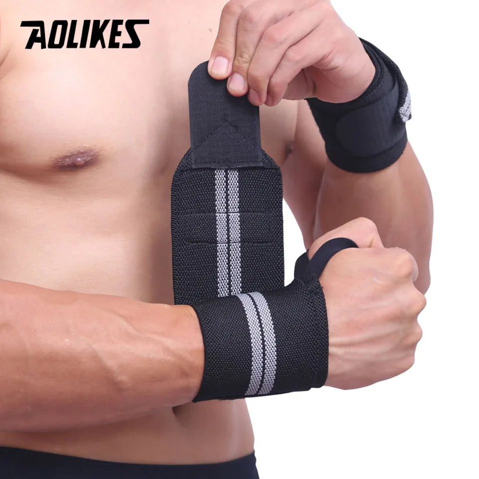 Elevate Your Performance with AOLIKES Adjustable Wrist Support - Perfect for Weightlifting, Crossfit, and More!