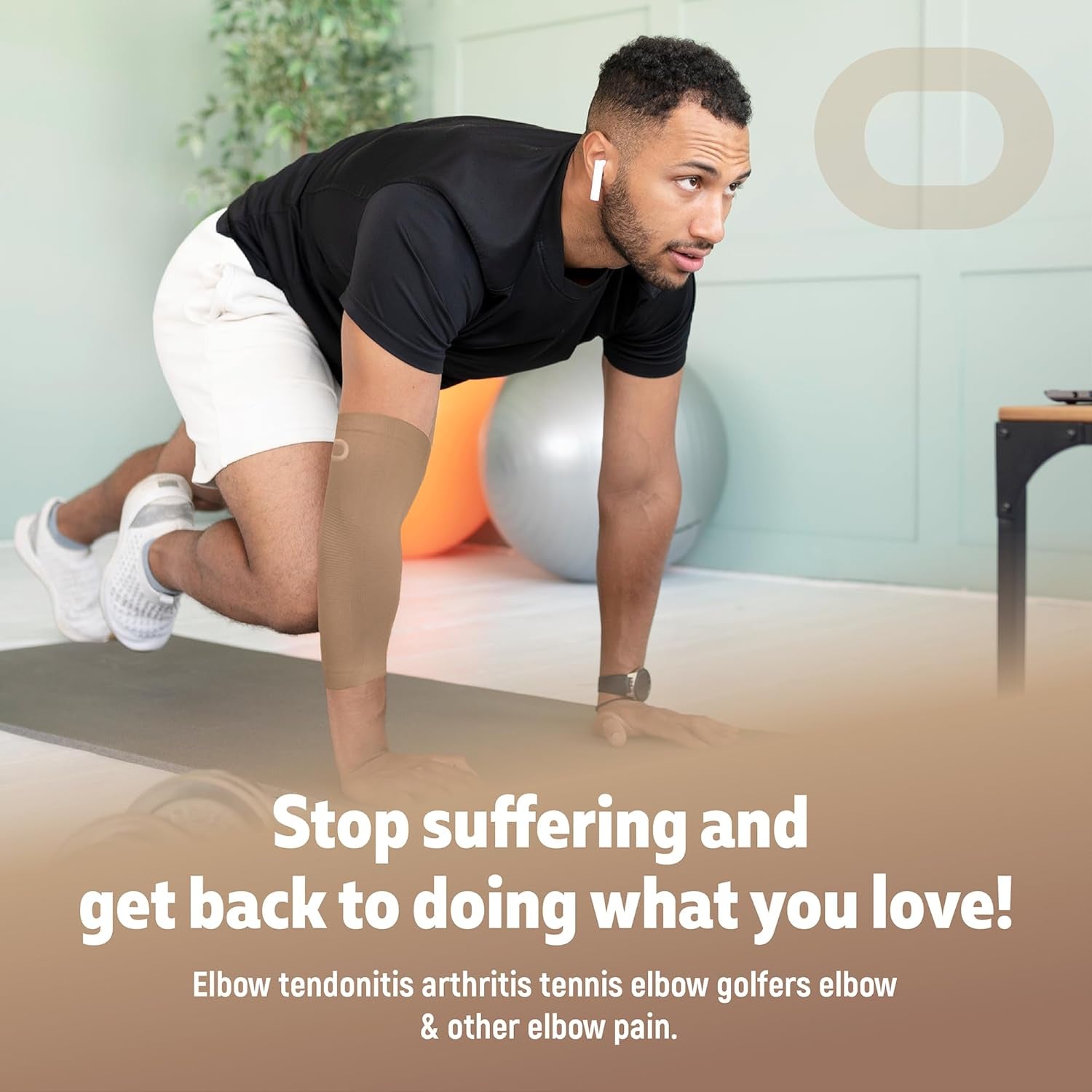 Elbow Compression Support Sleeves (1 Pair) - Advanced Relief for Tendonitis, Arthritis, and Sports Injuries